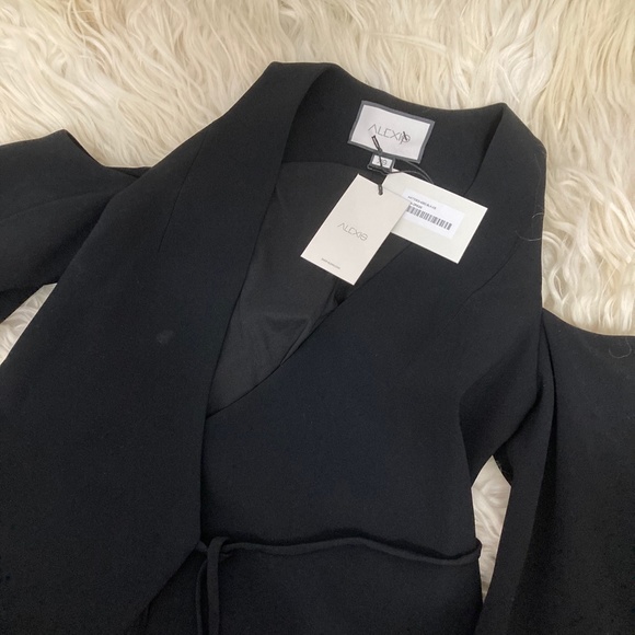 ALEXIS Tyra V-Neck Cold-Shoulder Crepe Dress - Picture 8 of 12